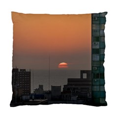 Aerial View Of Sunset At The River In Montevideo Uruguay Standard Cushion Cases (two Sides)  by dflcprints