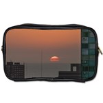 Aerial View Of Sunset At The River In Montevideo Uruguay Toiletries Bags Front