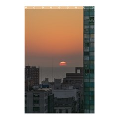 Aerial View Of Sunset At The River In Montevideo Uruguay Shower Curtain 48  X 72  (small)  by dflcprints