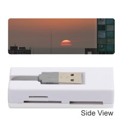 Aerial View Of Sunset At The River In Montevideo Uruguay Memory Card Reader (stick)  by dflcprints