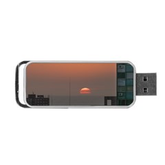 Aerial View Of Sunset At The River In Montevideo Uruguay Portable Usb Flash (one Side) by dflcprints