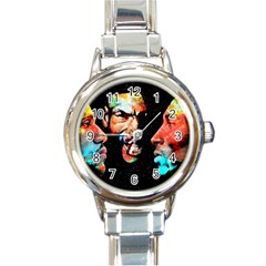 Image Round Italian Charm Watches