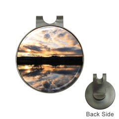 Sun Reflected On Lake Hat Clips With Golf Markers by trendistuff