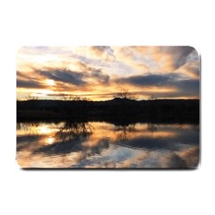 Sun Reflected On Lake Small Doormat  by trendistuff