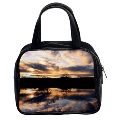 Sun Reflected On Lake Classic Handbags (2 Sides) by trendistuff