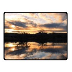 Sun Reflected On Lake Fleece Blanket (small) by trendistuff