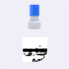 Sun Reflected On Lake Rubber Round Stamps (small) by trendistuff