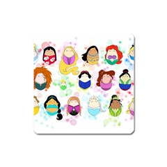 Disney Ladies Square Magnet by lauraslovelies