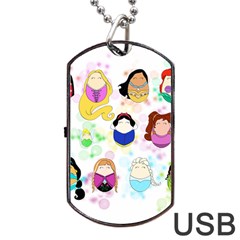 Disney Ladies Dog Tag Usb Flash (two Sides)  by lauraslovelies