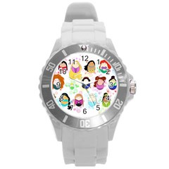 Disney Ladies Round Plastic Sport Watch (l)