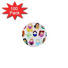 Disney Ladies 1  Mini Buttons (100 Pack) 