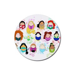 Disney Ladies Rubber Coaster (round)  by lauraslovelies