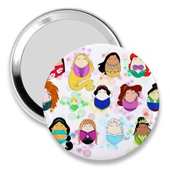 Disney Ladies 3  Handbag Mirrors