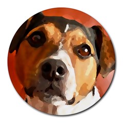 Jack Russell Terrier Round Mousepads by Rowdyjrt