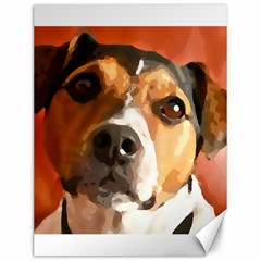 Jack Russell Terrier Canvas 12  X 16   by Rowdyjrt