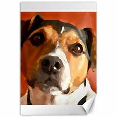 Jack Russell Terrier Canvas 24  X 36  by Rowdyjrt