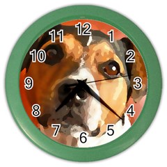 Jack Russell Terrier Color Wall Clocks by Rowdyjrt