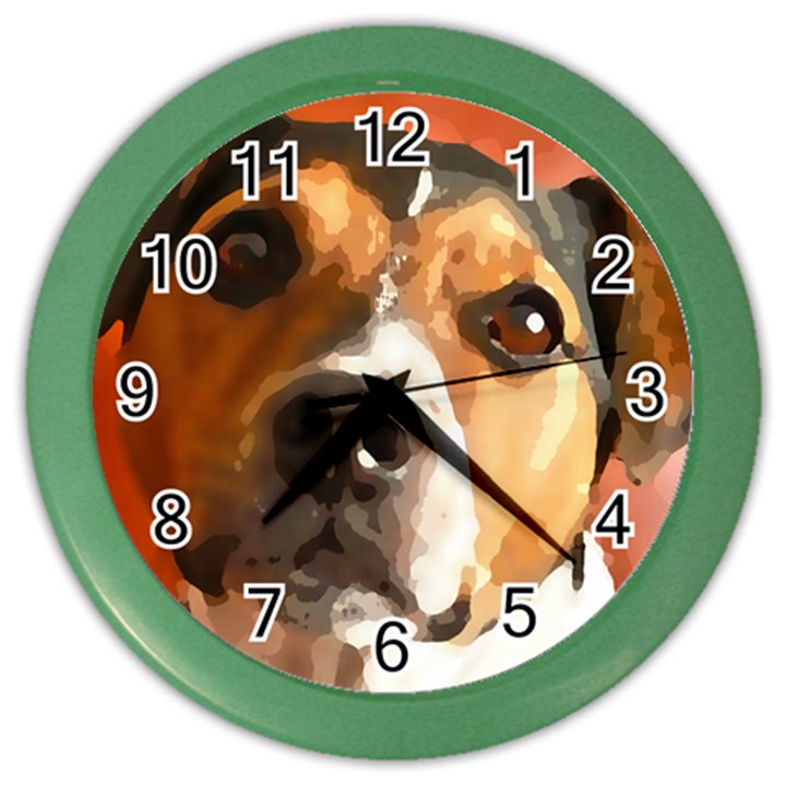 Jack Russell Terrier Color Wall Clocks