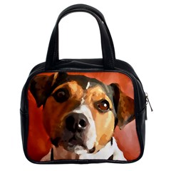 Jack Russell Terrier Classic Handbags (2 Sides) by Rowdyjrt