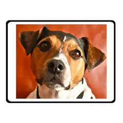 Jack Russell Terrier Fleece Blanket (small) by Rowdyjrt