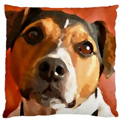 Jack Russell Terrier Large Cushion Cases (two Sides)  by Rowdyjrt