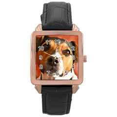 Jack Russell Terrier Rose Gold Watches by Rowdyjrt