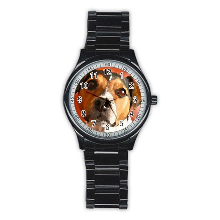 Jack Russell Terrier Stainless Steel Round Watches