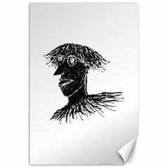 Cool Young Long Hair Man With Glasses Canvas 24  X 36  by dflcprints