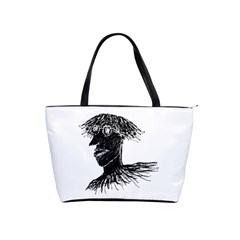 Cool Young Long Hair Man With Glasses Shoulder Handbags by dflcprints