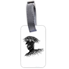 Cool Young Long Hair Man With Glasses Luggage Tags (two Sides) by dflcprints