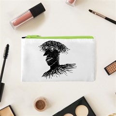 Cool Young Long Hair Man With Glasses Cosmetic Bag (xs) by dflcprints