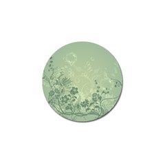 Wonderful Flowers In Soft Green Colors Golf Ball Marker (4 Pack) by FantasyWorld7