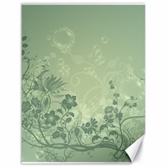 Wonderful Flowers In Soft Green Colors Canvas 18  X 24   by FantasyWorld7