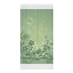 Wonderful Flowers In Soft Green Colors Shower Curtain 36  X 72  (stall)  by FantasyWorld7