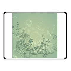 Wonderful Flowers In Soft Green Colors Double Sided Fleece Blanket (small)  by FantasyWorld7