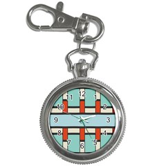 Vertical And Horizontal Rectangles			key Chain Watch by LalyLauraFLM