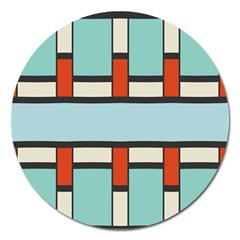 Vertical And Horizontal Rectangles			magnet 5  (round) by LalyLauraFLM