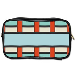 Vertical And Horizontal Rectangles			toiletries Bag (one Side) by LalyLauraFLM