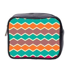 Colorful Chevrons Pattern Mini Toiletries Bag (two Sides)