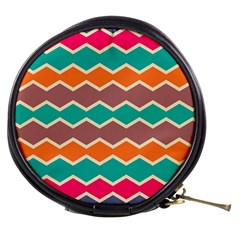 Colorful Chevrons Pattern Mini Makeup Bag by LalyLauraFLM