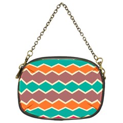 Colorful chevrons pattern 	Chain Purse (Two Sides)