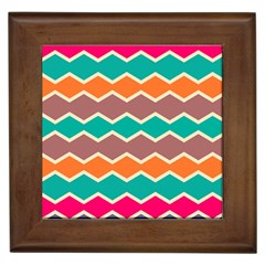 Colorful chevrons pattern			Framed Tile