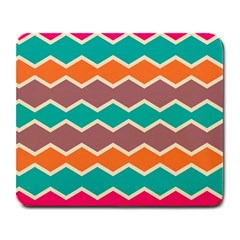 Colorful Chevrons Pattern			large Mousepad by LalyLauraFLM