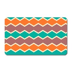 Colorful Chevrons Pattern			magnet (rectangular) by LalyLauraFLM