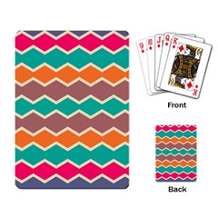 Colorful chevrons pattern			Playing Cards Single Design