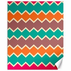 Colorful Chevrons Pattern			canvas 16  X 20  by LalyLauraFLM