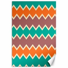 Colorful Chevrons Pattern			canvas 24  X 36  by LalyLauraFLM