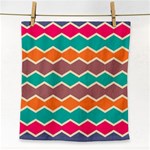 Colorful chevrons pattern			Face Towel Front