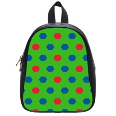 Honeycombs Pattern			school Bag (small) by LalyLauraFLM