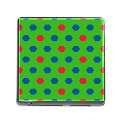 Honeycombs Pattern			memory Card Reader (square) by LalyLauraFLM